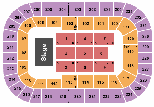 Bon Secours Wellness Arena Endstage 2 Seating Chart