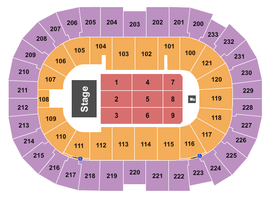 Bon Secours Wellness Arena Endstage 9 Seating Chart
