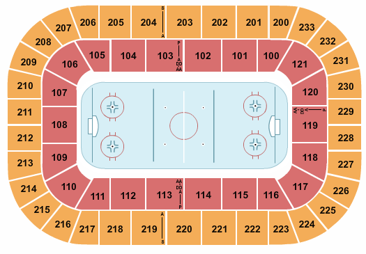 Bon Secours Wellness Arena Hockey 2 Seating Chart