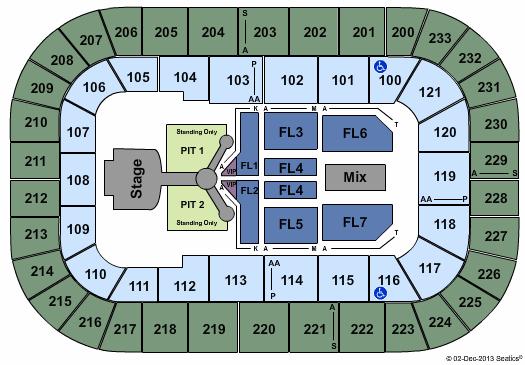 Bon Secours Wellness Arena Lady Antebellum Seating Chart