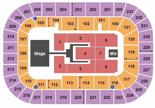 Bon Secours Wellness Arena Tobymac Seating Chart