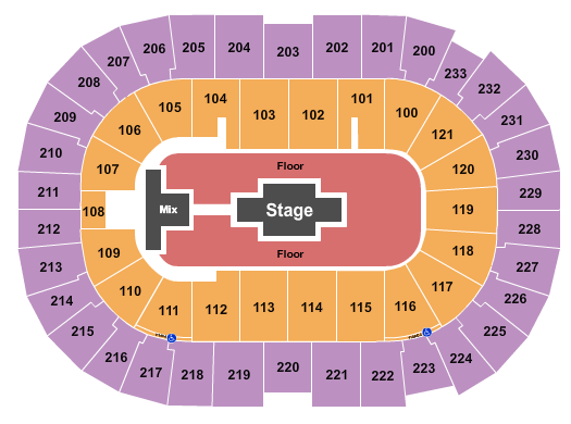 The Middle East Bon Secours Wellness Arena Seating Chart