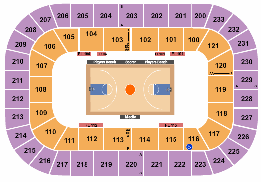 Bon Secours Wellness Arena Basketball NCAA Tourney Seating Chart