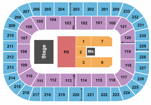 Bon Secours Wellness Arena Five Finger Death Punch Seating Chart