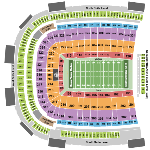 Boone Pickens Stadium Football Seating Chart