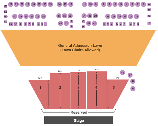 Koka Booth Amphitheatre At Regency Park 2 Tiered Reserved Seating Chart