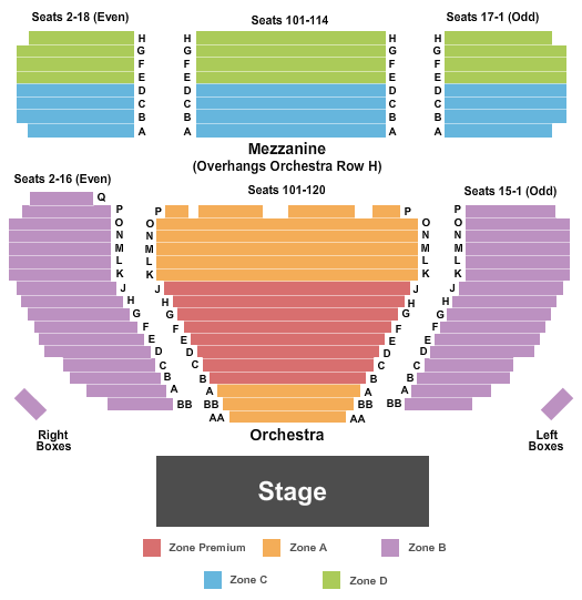 Booth Seating Chart