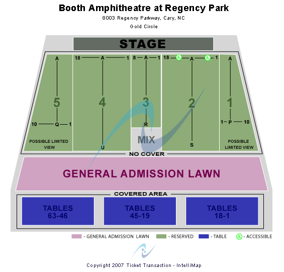 Koka Booth Amphitheatre At Regency Park Dancing With the Stars Seating Chart