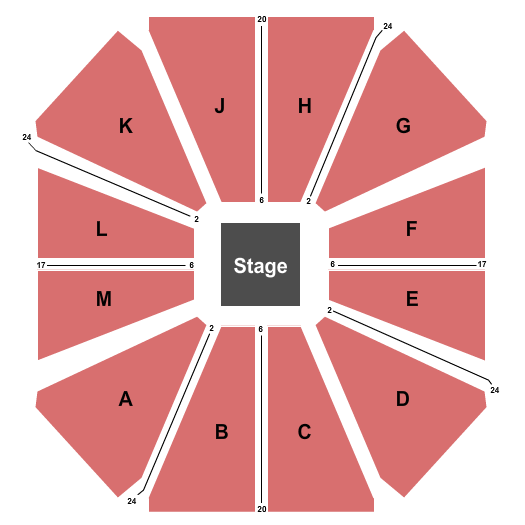 Borgata Event Center Center Stage Seating Chart