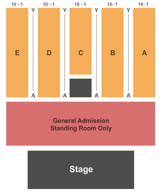 Borgata Event Center Endstage GA Seating Chart