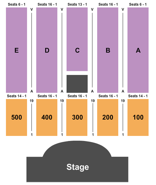 Events Center Seating Chart Atlantic City