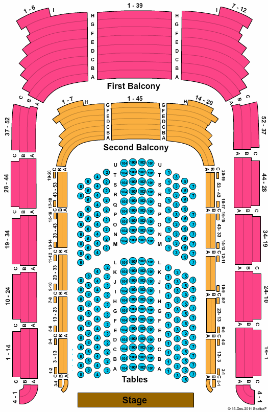 Seating Chart Phoenix Symphony Hall