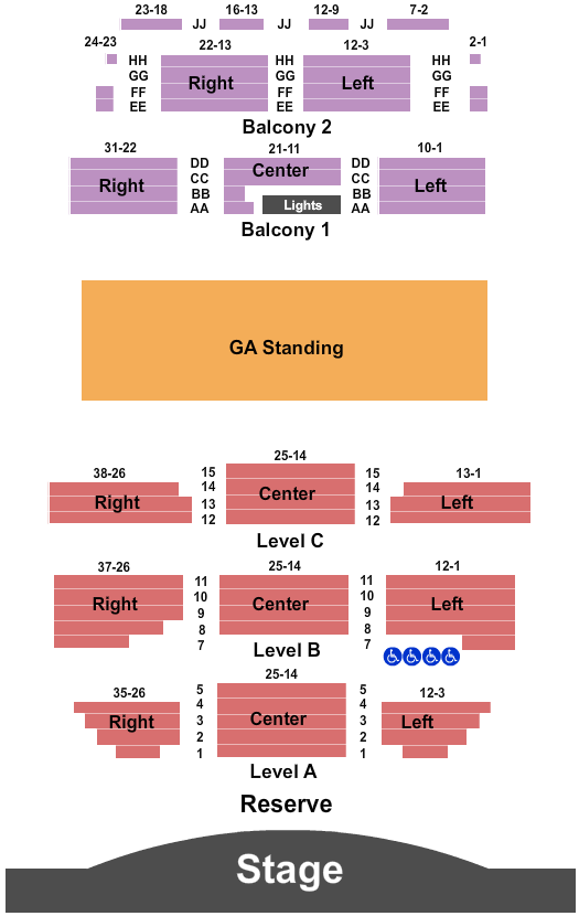 Boulder Theater Endstage - GA 3 Seating Chart