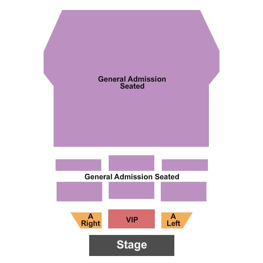 Boulder Theater Endstage GA/VIP Seating Chart