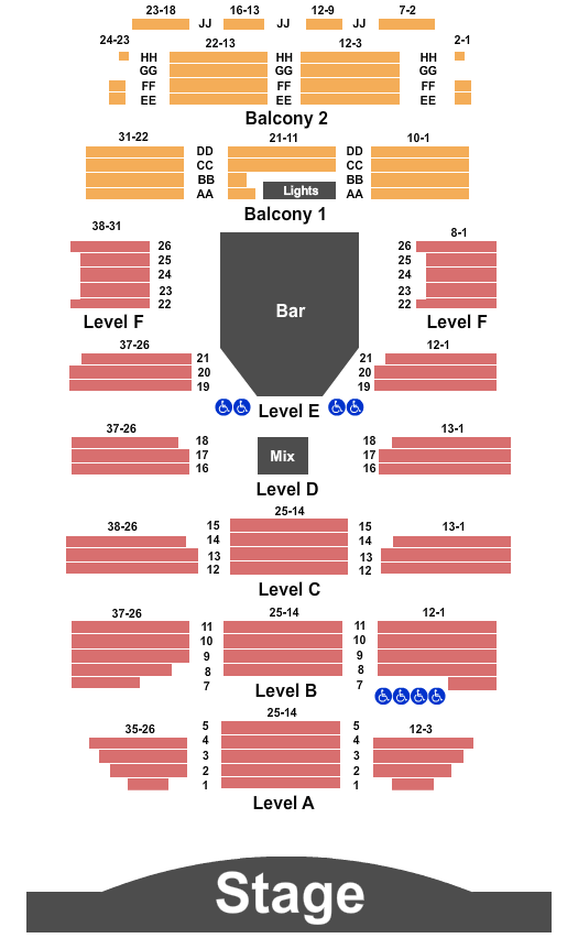 Boulder Theater End Stage Seating Chart