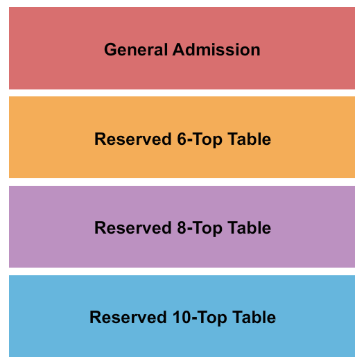 Bowstring Burgers and Brewyard GA/Tables - 2 Seating Chart