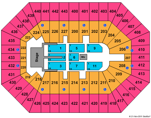 BMO Harris Bradley Center Brad Paisley Seating Chart