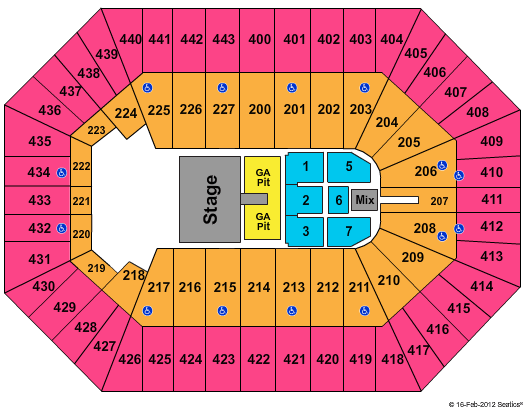 BMO Harris Bradley Center Miranda Lambert Seating Chart