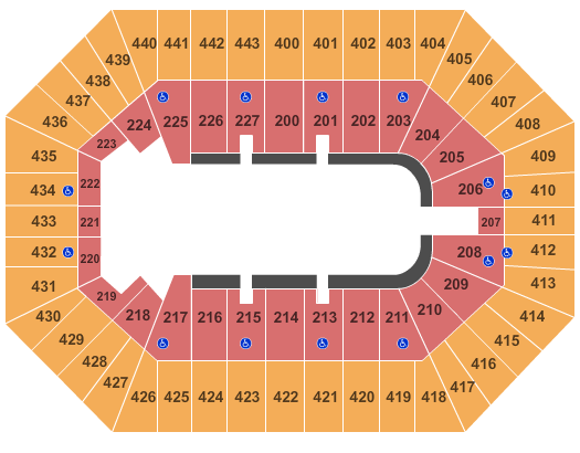 BMO Harris Bradley Center PBR Seating Chart