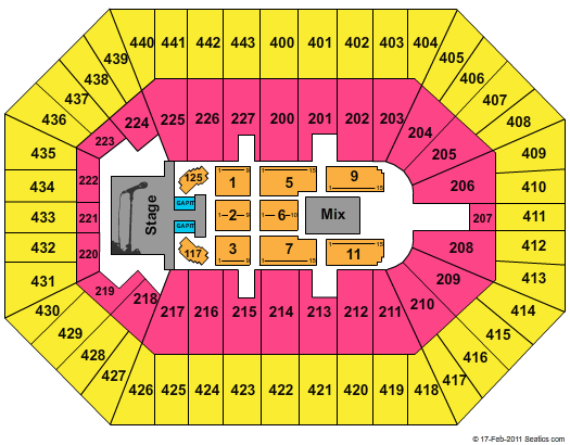 BMO Harris Bradley Center Taylor Swift Seating Chart