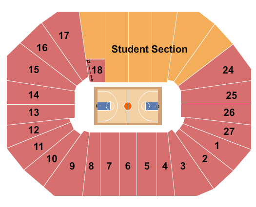 Wvu Basketball Seating Chart