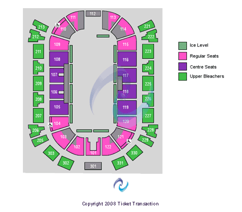 Brandt Centre - Evraz Place Ice Show Seating Chart