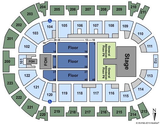 Brandt Centre - Evraz Place Eric Church Seating Chart