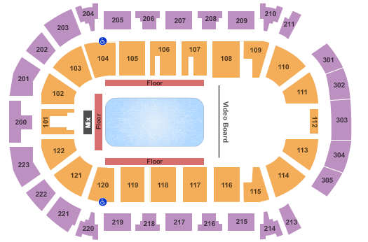Brandt Centre - Evraz Place Ice Age on Ice Seating Chart