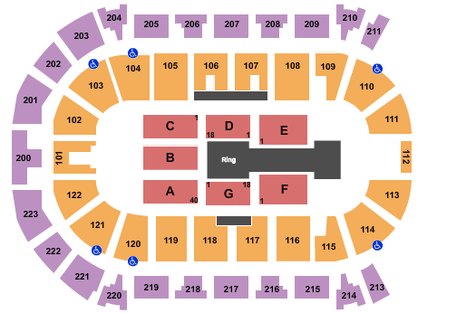 Brandt Centre - Evraz Place WWE Seating Chart