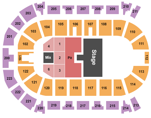 seating chart for Brandt Centre - Evraz Place - Dallas Smith - eventticketscenter.com