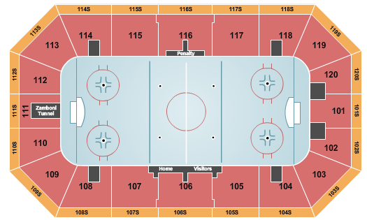 Brantford Civic Centre Hockey Seating Chart