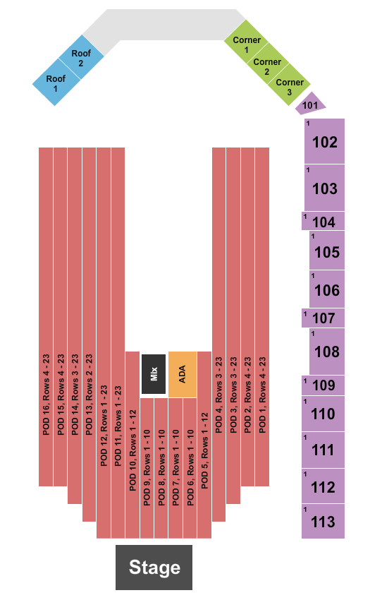 Breese Stevens Field Endstage POD Seating Seating Chart