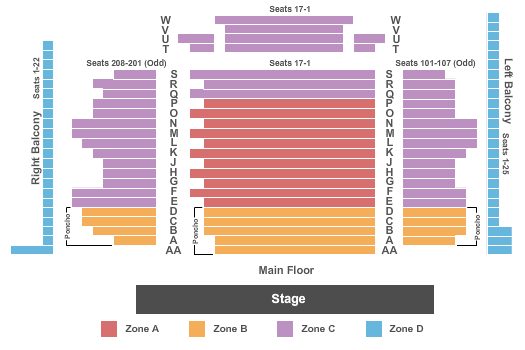 Briar Street Theatre Seating Map