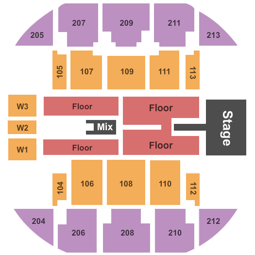 Brick Breeden Fieldhouse Def Leppard Seating Chart