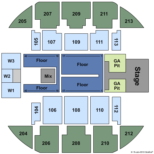 Brick Breeden Fieldhouse Jason Aldean Seating Chart