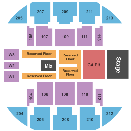 Brick Breeden Fieldhouse Keith Urban Seating Chart