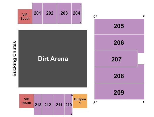 Bridge View Center Expo Hall Rodeo Seating Chart