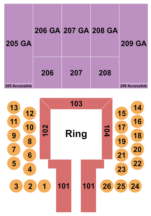 Bridge View Center Expo Hall Next Event Seating Chart