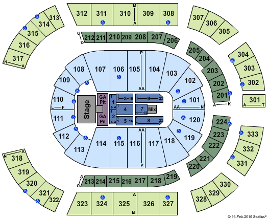 Bridgestone Arena Alan Jackson Seating Chart