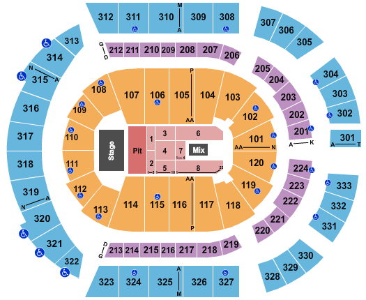 Bridgestone Arena Alan Jackson 2 Seating Chart