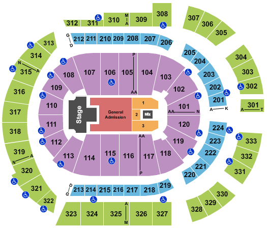 Bridgestone Arena Avenged Sevenfold Seating Chart