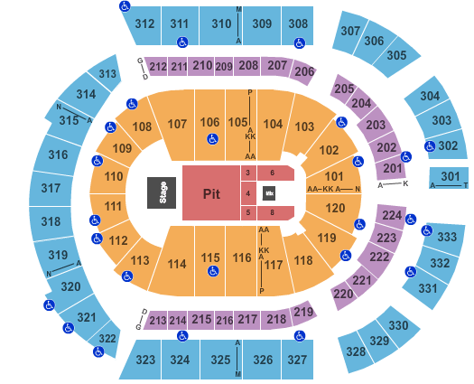 Bridgestone Arena Avett Brothers Seating Chart