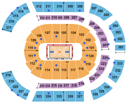 Bridgestone Arena Basketball - Globetrotters Seating Chart