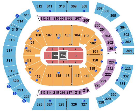 Bridgestone Arena Boxing Seating Chart
