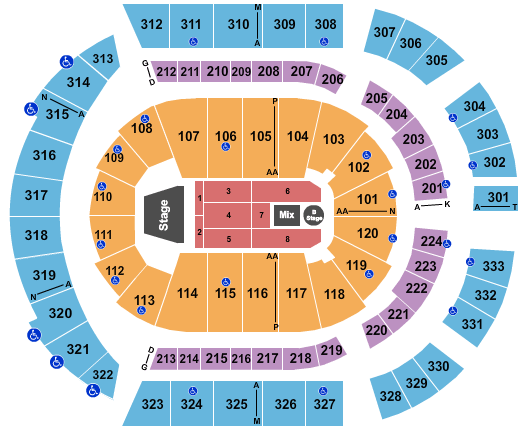 Bridgestone Arena Camila Cabello Seating Chart