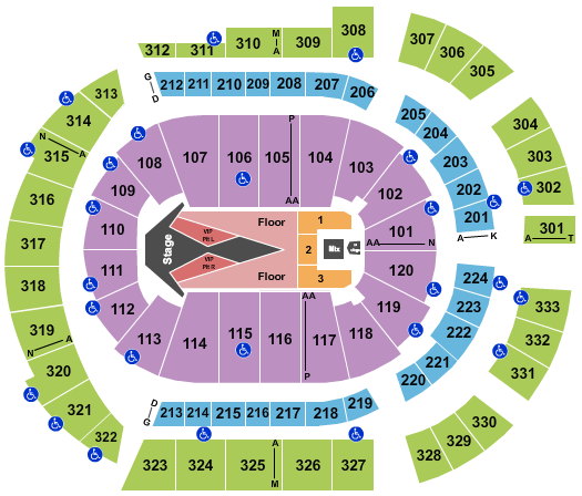 Bridgestone Arena Carrie Underwood 2 Seating Chart