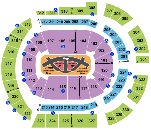Bridgestone Arena Carrie Underwood Seating Chart