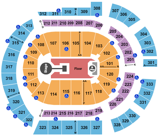 Bridgestone Arena Childish Gambino Seating Chart