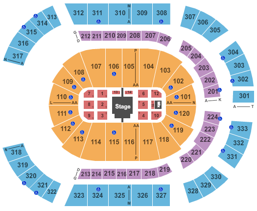 Bridgestone Arena Chris Brown Seating Chart
