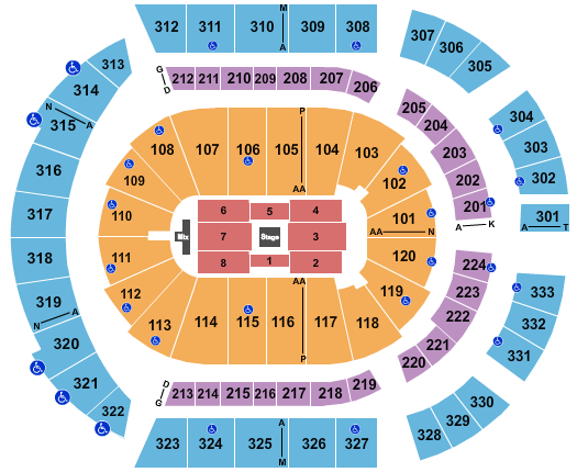 Bridgestone Arena Dave Chappelle Seating Chart
